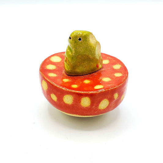 Ceramic Rattle Top - Dino