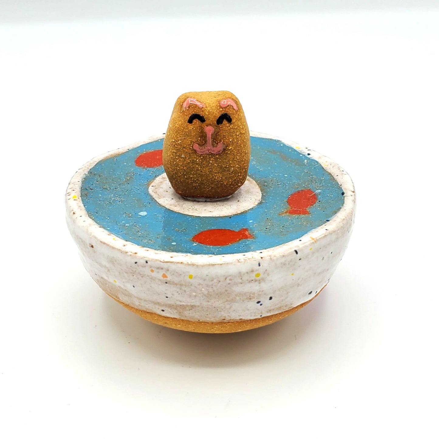 Ceramic Rattle Top - Cat