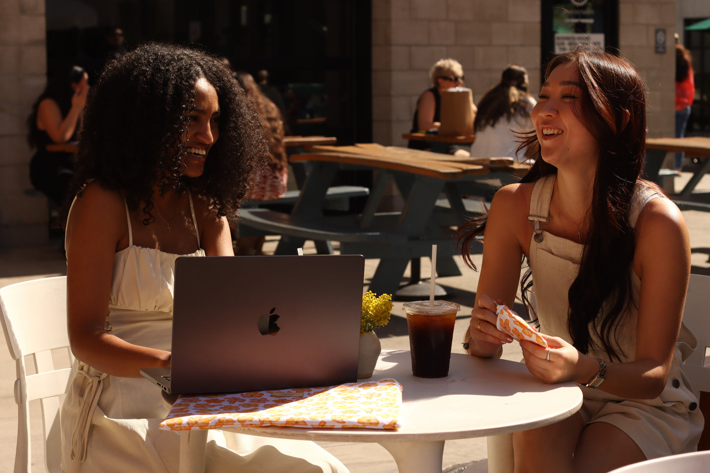 Coin Pouch Splash Proof - Tropical Lei Brown