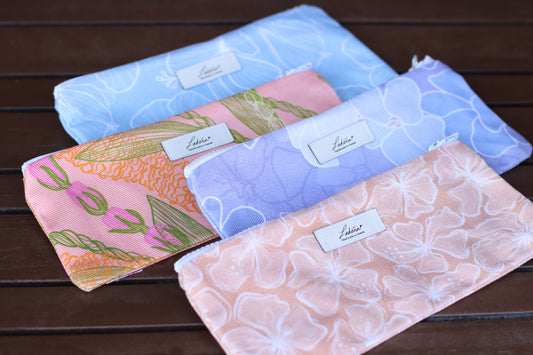 Pencil Case Splash Proof - Hebrew Cone Shell Brown