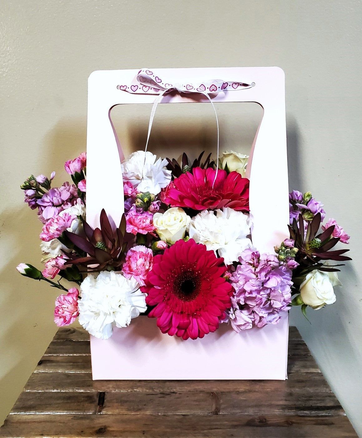 Medium Valentine's Floral Arrangement with Tropicals