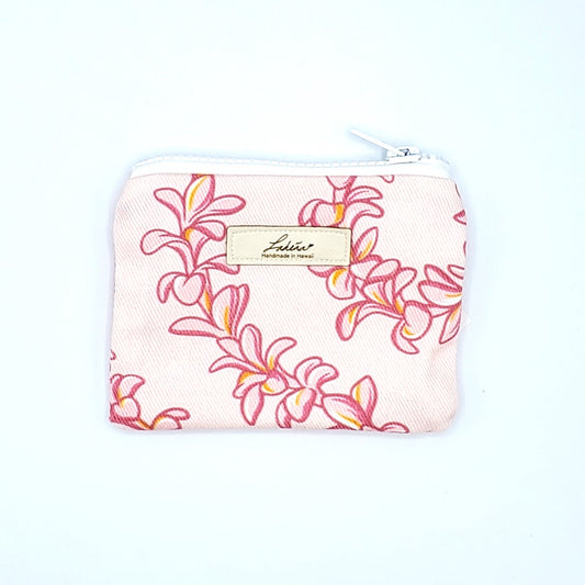 Coin Pouch - Plumeria Pink