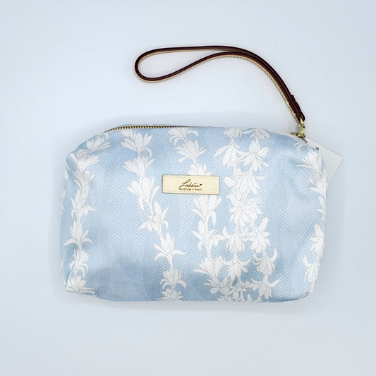 Medium Pouch - Tuberose Light Blue