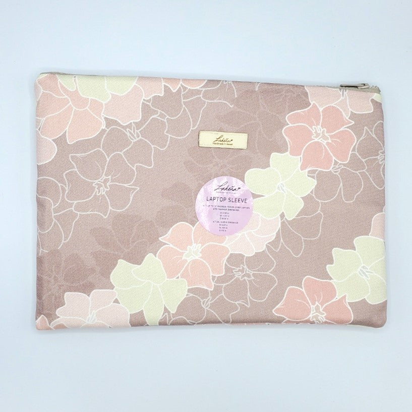 Laptop Sleeve - Flowers Mauve