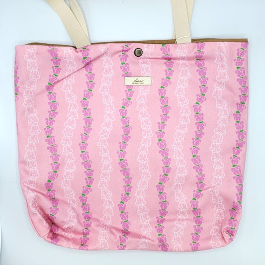 Tote Bag Large - Crown Flower Pink