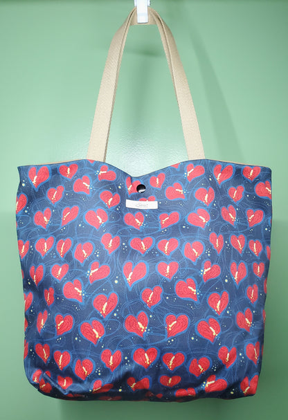 Tote Bag Large v2 - Anthurium Red