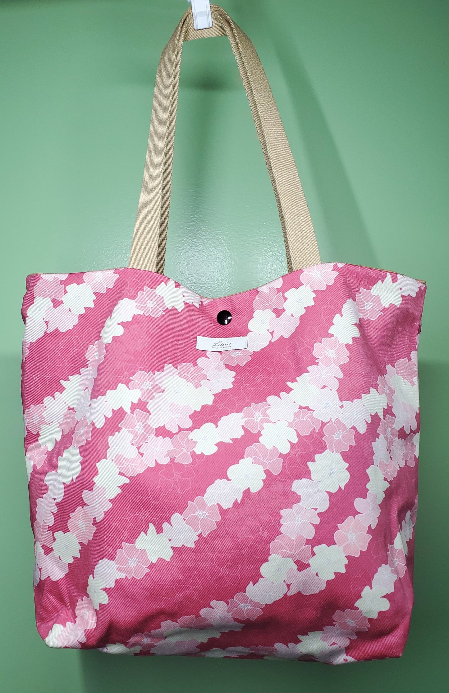 Tote Bag Large v2 - Puakenikeni Pink