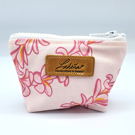 Coin Pouch Splash Proof Gusseted - Tropical Flowers