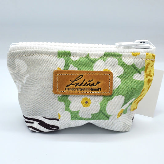 Coin Pouch Splash Proof Gusseted - Flowers & Animal Print