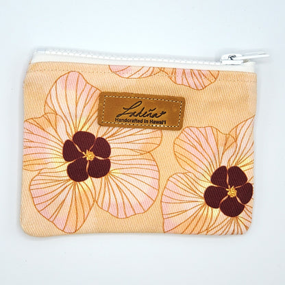 Coin Pouch Splash Proof Flat - Hau Peach