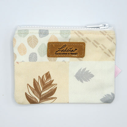 Coin Pouch Splash Proof Flat - Leaves