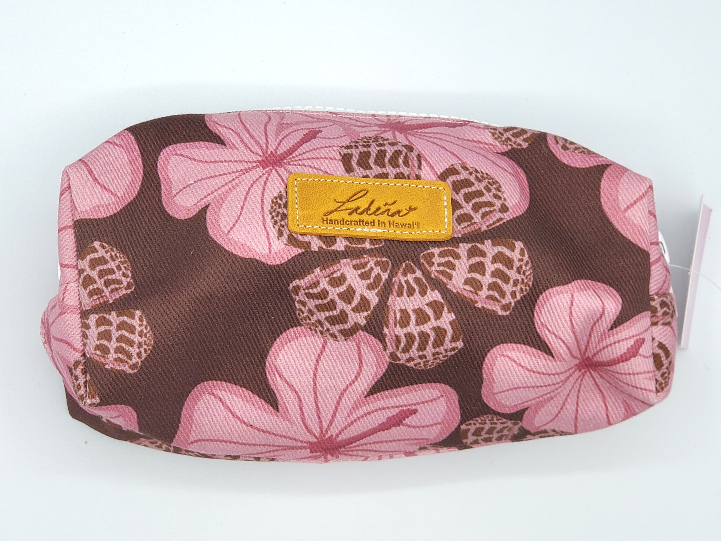 Box Pouch Splash Proof Small - Hebrew Shell & Hibiscus
