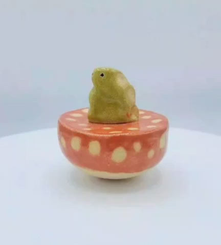 Ceramic Rattle Top - Dino