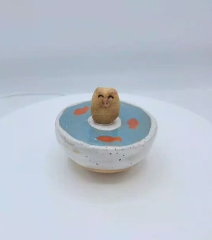 Ceramic Rattle Top - Cat