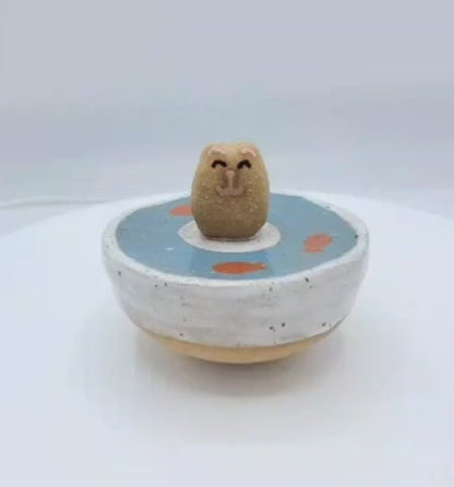 Ceramic Rattle Top - Cat